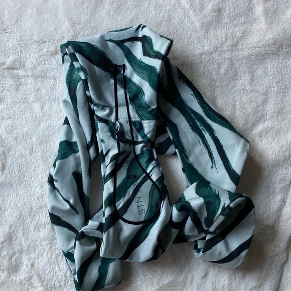 New! Set! Stone Fox swim x Free People soma zebra bandeau/ Sumatra bottom 19242 - Picture 7 of 8